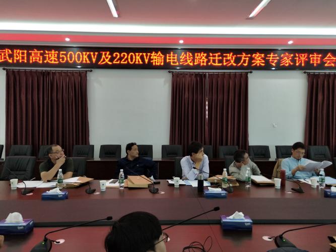 武阳高速公路投资管理召开高压线迁改方案专家评审会